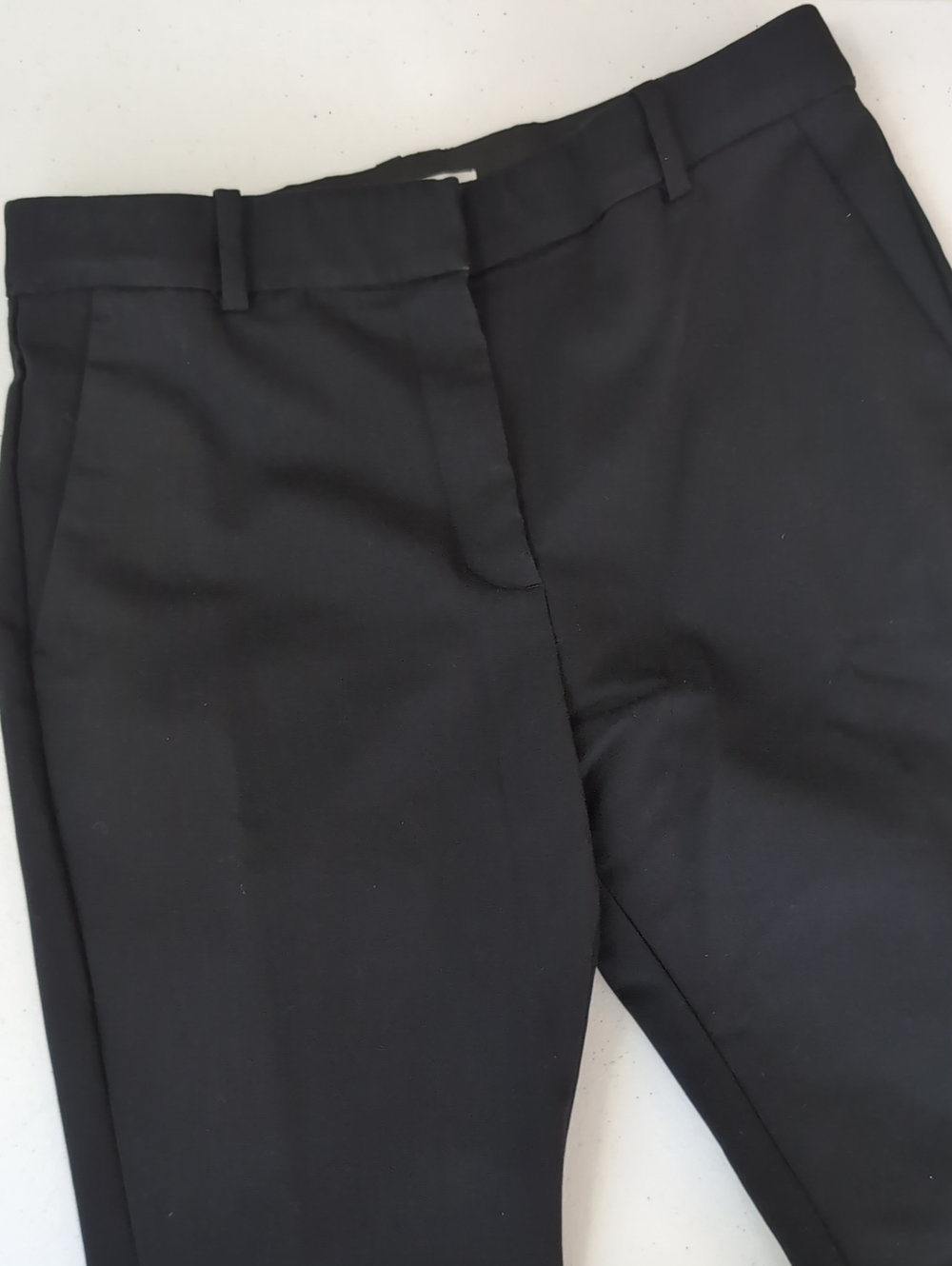 H&M Work Trousers, Black, Size 8